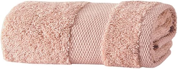 Yatas Bedding Essentials Wash Cloth - 1 Peice, 12 x 20 inches, 100% Turkish Towel, 550 g/m2, Absorbent Washcloth, Soft Towel, Quick Drying Guest Towels (Blush Pink)