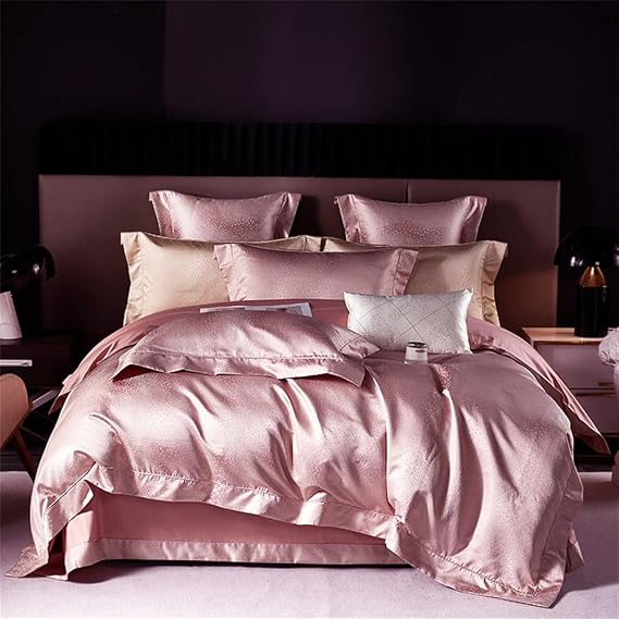 Jacquard Bedding Set Cotton Queen King Size Duvet Cover Set Bed Sheet Pillowcases,4,220x240cm 6pcs