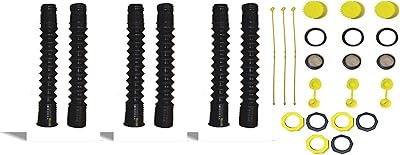 EZ-POUR HI-FLO Spout Replacement With Extension & Vent Kit Pack of 3 | Fits 1-34 Openings | Compatible With All EZ-POUR Adapters | Allows for FAST Flow & Extends to be a 16 Spout | Fits Water Jugs Or Gas Cans 40051
