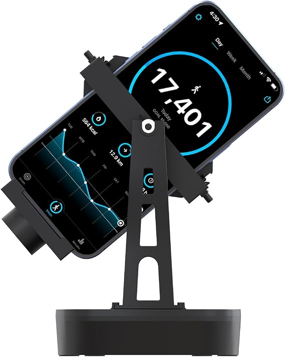 Mobile Phone Walker with Timer, Adjustable Speed, Automatic Swing Device, Simulates Human Walking, 3000-12000 Steps Per Hour, Two Swing Positions