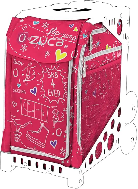 ZUCA Pink SK8 Sport Insert Bag (Frame Sold Separately) | Bright, Fun Pink SK8 design Made from premium