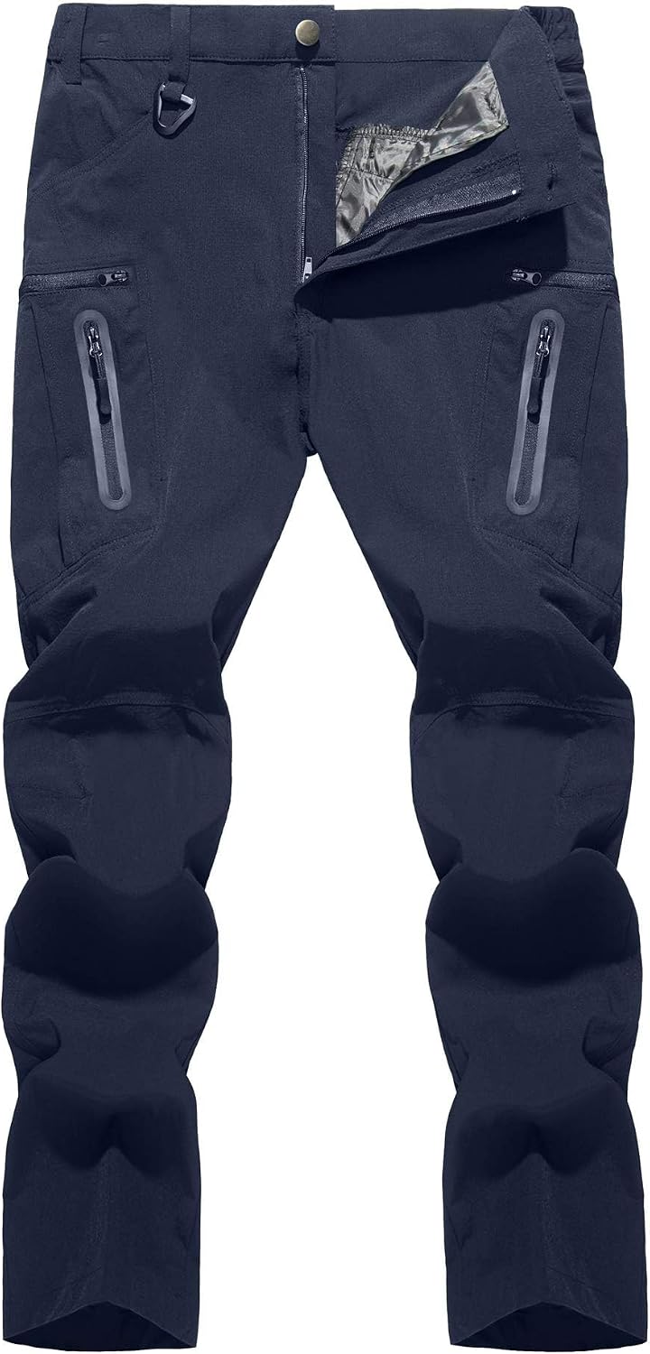 TACVASEN Outdoor Quick Drying Pants, Mountain Climbing, Men's Tactical Pants, Breathable, Summer and Autumn, Cargo Pants, Slim, Long Pants, Training, Multi-Pockets