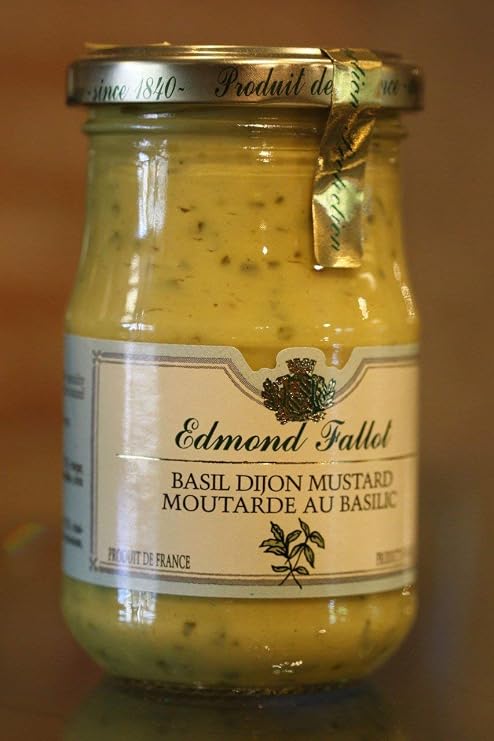Edmond Fallot Dijon Mustard with Basil (7 ounce) - 3 PACK