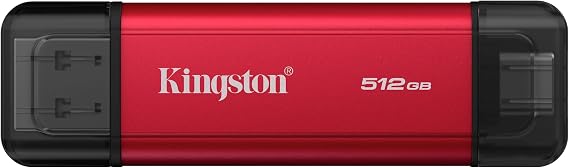 512GB Dual USB-A/C Portable SSD, Up to 1050MB/s USB 3.2 Gen 2 SPSD/512GB