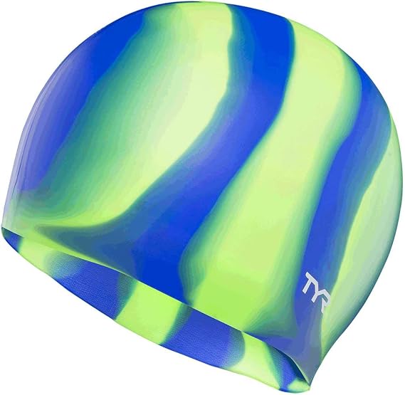 TYR Multi Color Silicone Adult Swim Cap