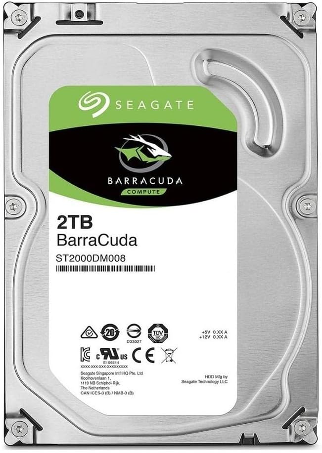 Seagate Barracuda ST2000DM008 2 TB 3.5 Internal Hard Drive - SATA