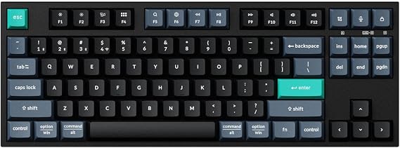 Keychron B33 2.4 GHz Wireless Bluetooth Keyboard Silent Typing 80% TKL Layout Launcher Support Ergonomic Angle Compatible for Mac Windows Linux-Lemon Yellow