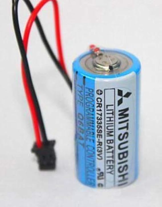EM Mitsubishi Battery - Q6BAT - CR17335SE - 3V - PLC Lithium Battery Plug
