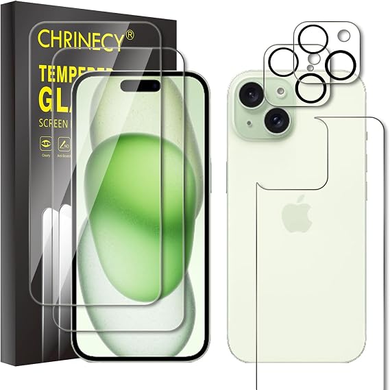 2+1+2 Pack Screen Protector for iPhone 15