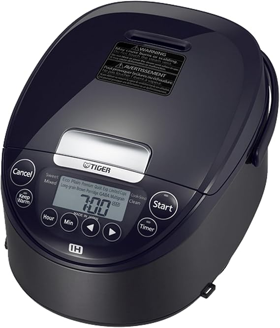 Tiger Jpw H18u Ih Rice Cooker and Warmer, 10 Cup, 14 Presets, Mauve (Black)