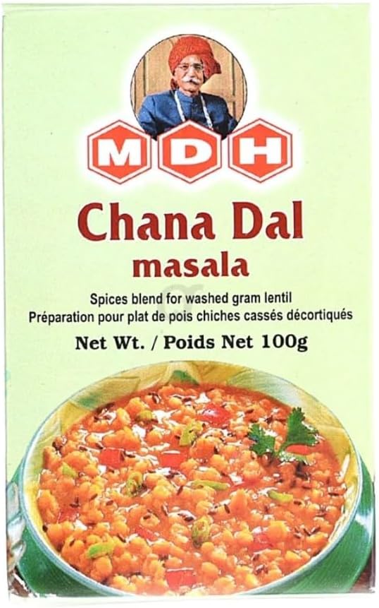 MDH Various Seasoning Masala Powder - Spices Mix Curry Masala Recipe Mixes Casserole Seasoning Herbs - Aromatic & Enhances the flavor of the meal (Chana Dal Masala (100g), Pack of 1)