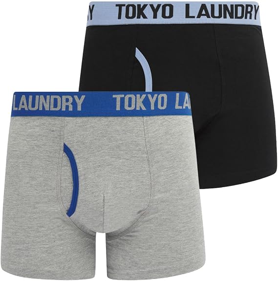 Tokyo Laundry Men's 2 Pack Gift Box Stretch Cotton Boxer Shorts Set