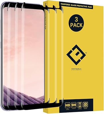 CENTAURUS Galaxy S8 Plus Screen Protector-3 Pack 2.5D Arc Clear Ultra-Thin 9H Full Coverage Tempered Glass Protective Film Replacement for Samsung Galaxy S8 Plus SM-G955 NO Fit GalaxyS8