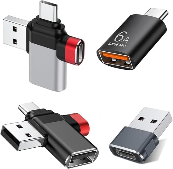 BUISAMG USB to USB C Adapter, USB C to A Adapter for MacBook Pro,iMac