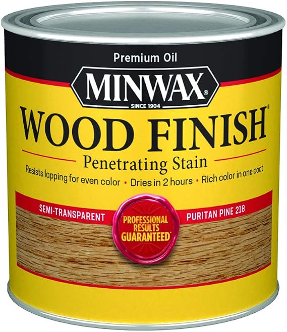 Minwax 221804444 Wood Finish, Puritan Pine, 1/2 Pint
