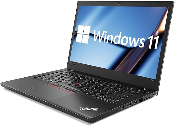 Lenovo ThinkPad T480 Laptop, 14" Business Laptop, Intel Core i5-8350u, 8GB RAM, 256GB SSD, Type-C, HDMI, QWERTY Keyboard, Windows 11 Pro (Renovated)