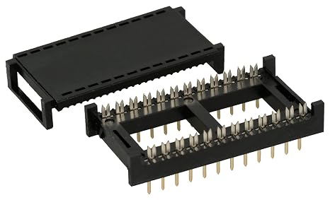 8200-24-R Jameco Valuepro Connector IDC, DIP Plug, 24 Pin, 0.1 Amp Use with Part 37760, Pack of 10