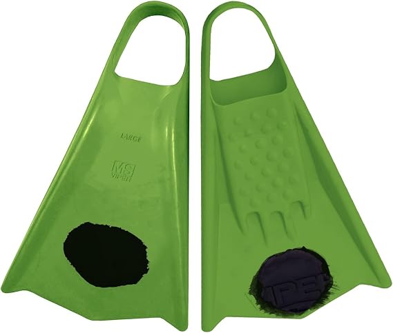 Mike Stewart Viper Swimfins - Green/Black-XS