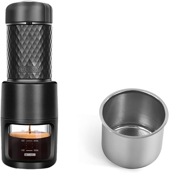 STARESSO Classic Espresso Maker & 37mm Bottomless Portafilter