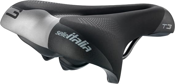 Selle Italia T 3 Flow Saddle, Black/Hi-Viz