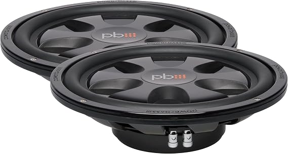 PowerBass 2 S-12TD Dual 4-Ohm Shallow 12" Subwoofers