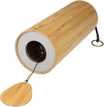 Koshi Wind Chime Terra Bamboo Silver 16.5 cm x 6.3 cm x 16.5 cm