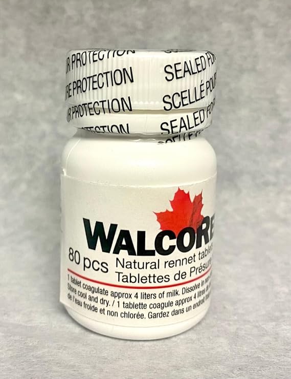 Natural Animal Rennet Tablets 80 count Bottle
