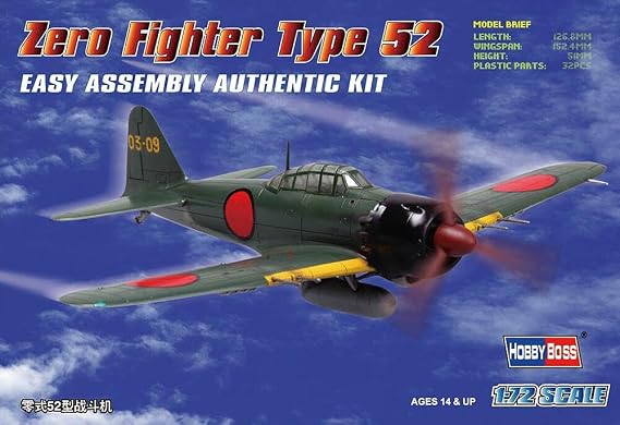 Hobby Boss Zero Fighter Type 52 Airplane Model Building Kit