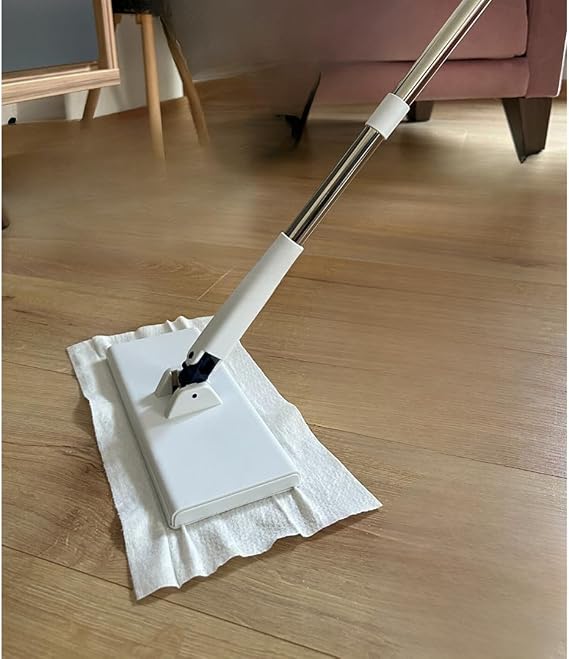 Jouis Döner Başlıklı Mini Temizlik Paspası, Hijyenik Temassız Kullanım,Islak Mendil Uyumlu,Tüm Bezlerle Uyumlu Akıllı Mop (Tembel Mop)