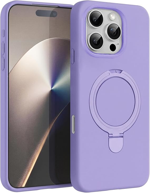 Microsonic Apple iPhone 16 Pro için Kılıf Aura Stant MagSafe Lila [iPhone 16 Pro ile Uyumlu Kılıf - Lila]
