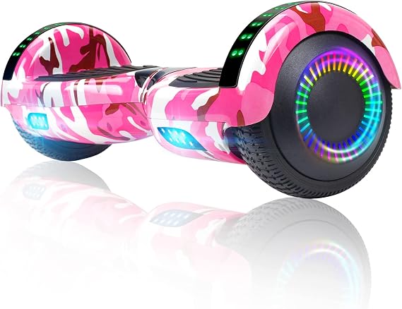 FLYING-ANT Hoverboard, 6.5 Inch Self Balancing Hoverboards with Bluetooth and Flashing LED Lights, Hover Board for Kids Teenagers