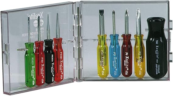 Weller Xcelite 9 Pieces Convertible Mini Screwdriver Set - Inch Sizes | PS88N