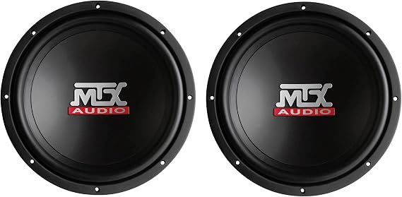 MTX Audio TN12-04 12 inch SVC 800 Watt Sub Car Power Subwoofer Pair with Venting Cooling System (2 Pack)