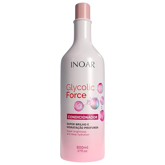 INOAR Glycolic Force Conditioner for Deep Hydration & Repair, 27 Fl Oz