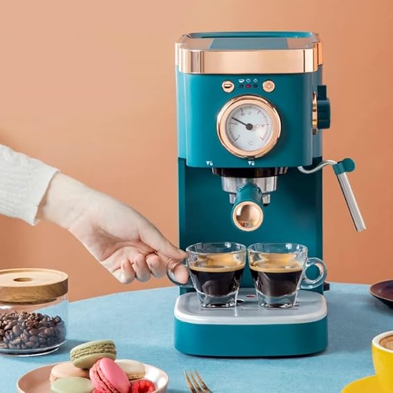 Semi Automatic Italian Coffee Maker Machine with Steam Milk Frother, 20Bar Cappuccino Latte Mocha Espresso Coffee Maker Home Mini Steam Fancy Milk Foam