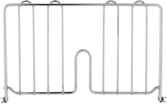 METRO DD14C Super Erecta 8" High Shelf Divider for Wire Shelves, Chrome, 14"