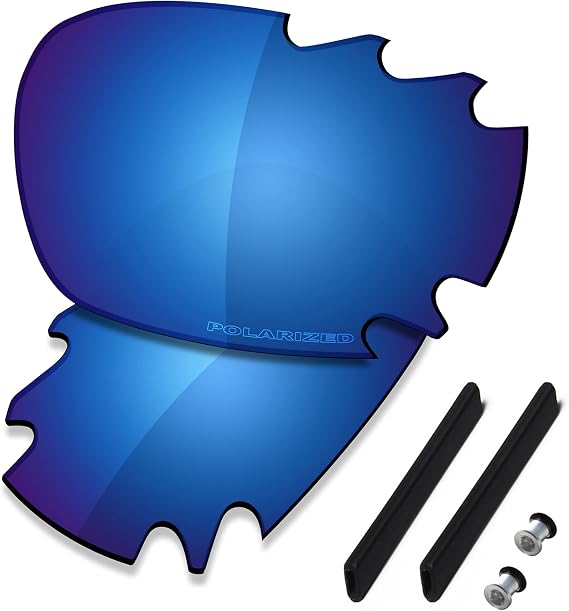 SAUCER Premium Replacement Lenses & Rubber Kits for Oakley Jawbone Vented Racing Jacket (Low Bridge Fit) | UV400 Protection