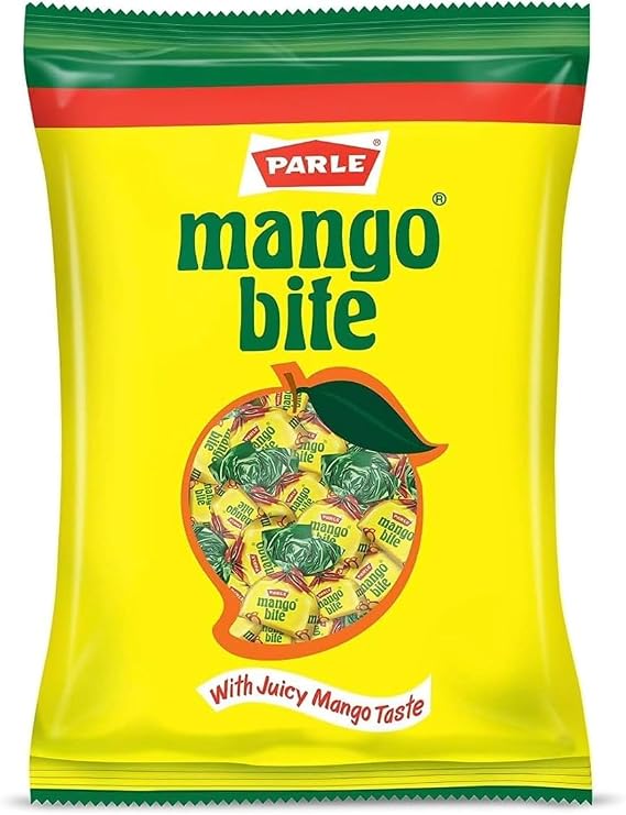 Parle Mango Bite Candy, Juicy Mango Flavoured Sweets 333g (Pack of 1) Toffee Easy To Carry Anywhere