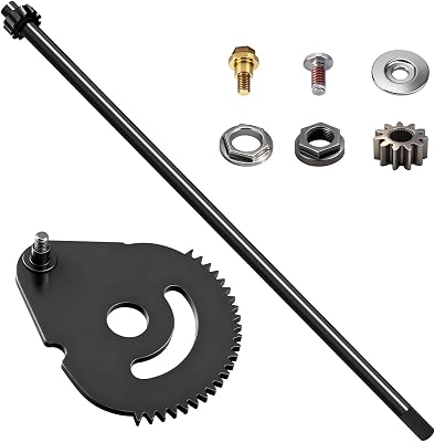 738-0919 617-04094 Steering Shaft w Bushing Kit Compatible with MTD Troy-Bilt Craftsman Lawn Mower 247288841 247288810 24728905 wSteering Gear Bushing, Steering Rod Cap & Screw, Steering Shaft