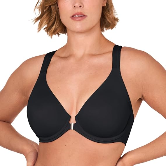 DELIMIRA Women's Front Closure Racerback Plus Size Bra