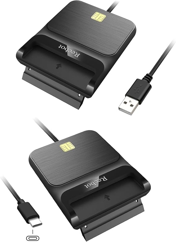 Recbot CAC Reader Military, DOD Military Common Access CAC Card Reader, Compatible with Windows, Mac OS and Linux