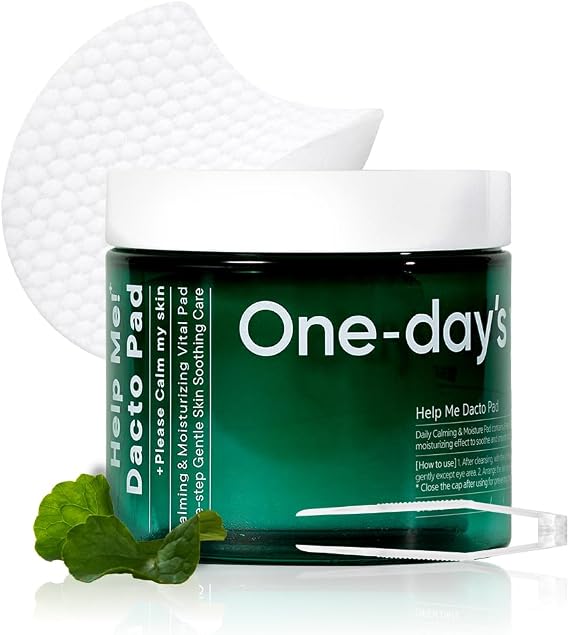 ONE-DAYS YOU Help Me Dacto Toner Pads, Cica, 4.22 fl oz, 60 Count