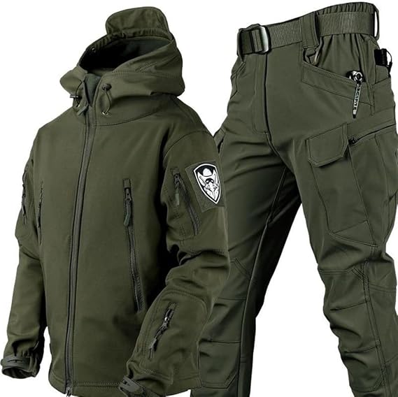 Men's Tactical BDU Uniform Combat Suit Shirt Jacket Coat and Pants Set Combat Suit Military Apparel Set