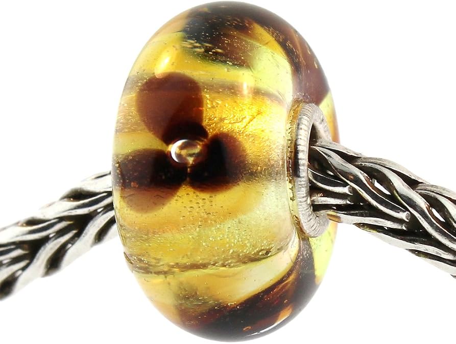 TROLLBEADS Authentic Glass 61353 Translucent Flower
