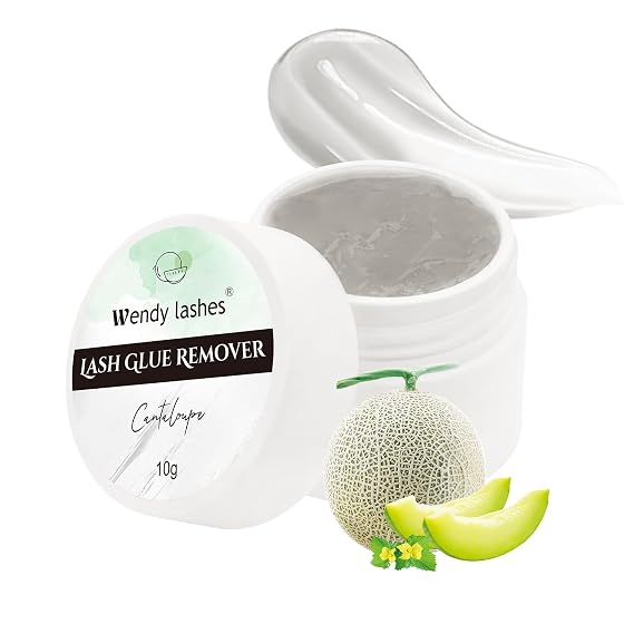 Wendy Lash Remover for Eyelash Extensions: Effectively Cluster Glue Remover Cream, Grey Cantaloupe