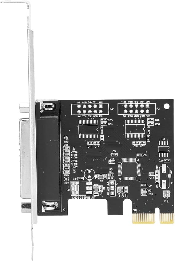 PCI Express Card,25-Pin PCI Express Card,PCIe Parallel Expansion Board for Desktop Computer Printer Port,No Switch or Jumper, Easy to Set Up with Software.