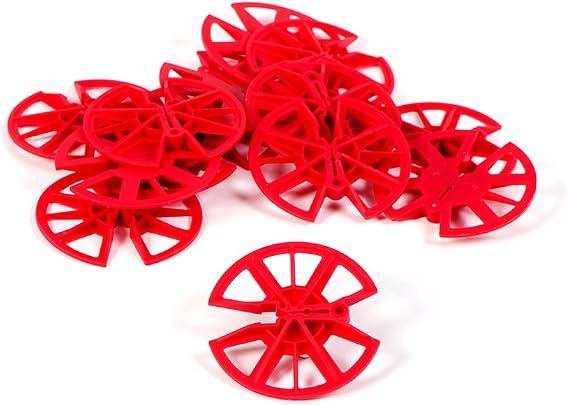 TIMCO Timloc Insulation Retaining Discs - Red 80mm Dia - 250 Pieces