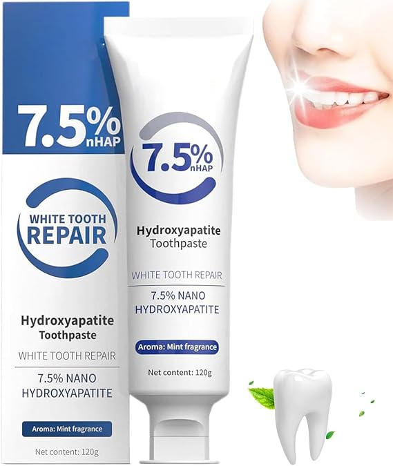 Hydroxyapatite Toothpaste for Enamel Protection,Hydroxyapatite Enamel Care Toothpaste, Enamel Repair Toothpaste, Fluoride-Free Formula with Gentle Mint, for Sensitive Teeth (1)