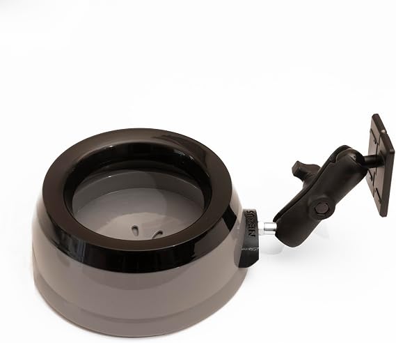 NEXUS Splashless Pet Water Bowl with 1" Ball Mount for Campervans (with Mounting Kit)