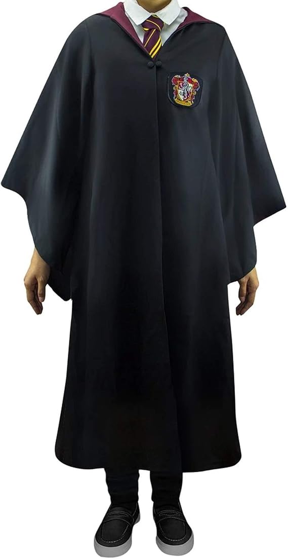 Cinereplicas Harry Potter - Hogwarts Robe - Gryffindor/Slytherin/Ravenclaw/Hufflepuff - XS(Kids)/S/M/L/XL - Official License